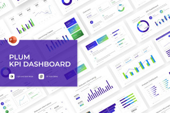 KPI Dashboard PowerPoint Template